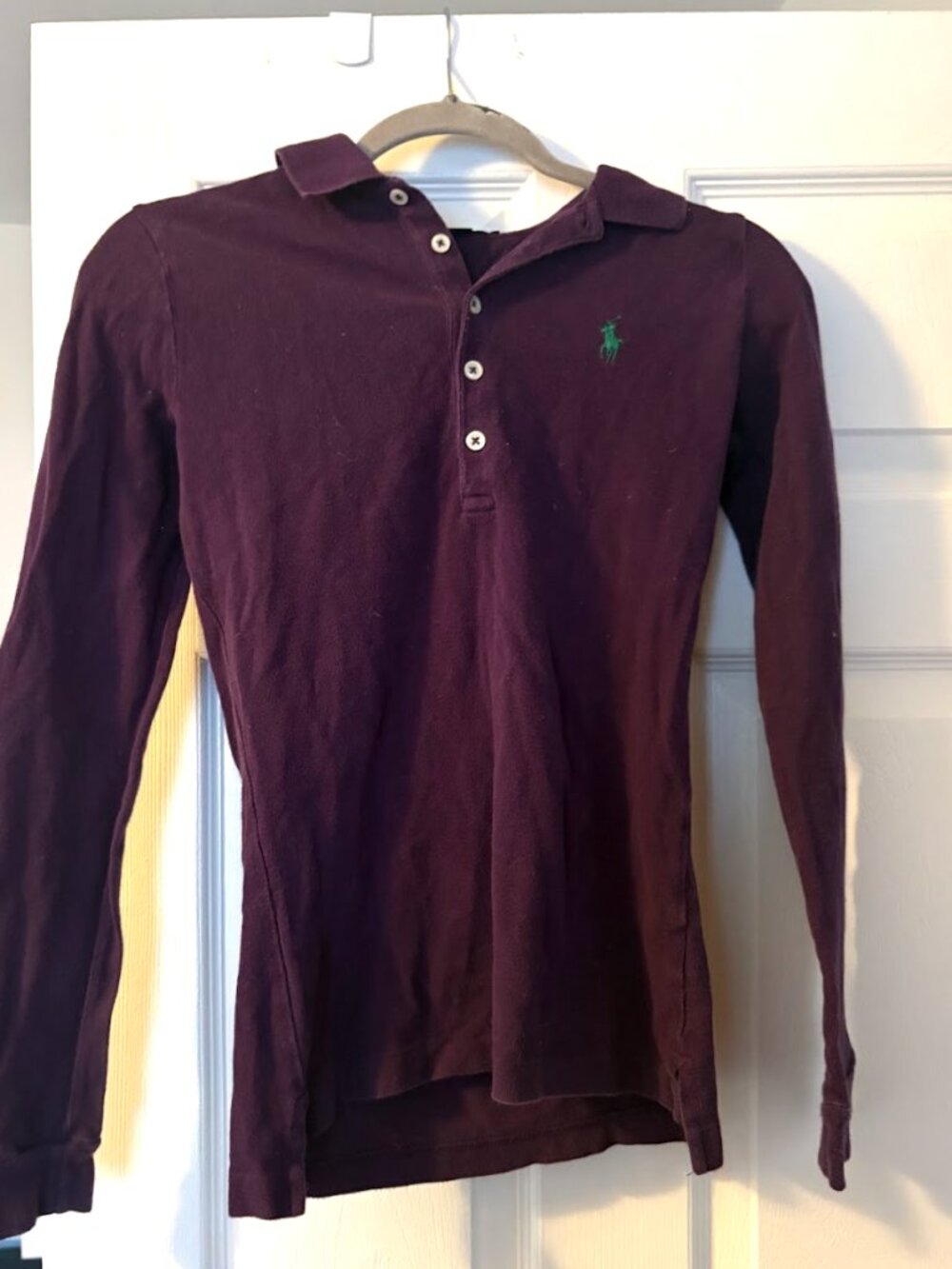 Ralph Lauren The Skinny Polo Purple Small